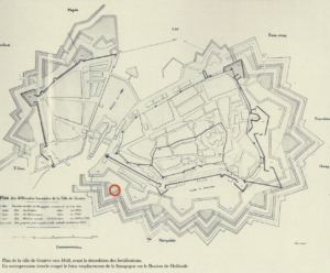 Plan de Genève vers 1848. Arch. Etat de Genève, Travaux 11, planche 3.