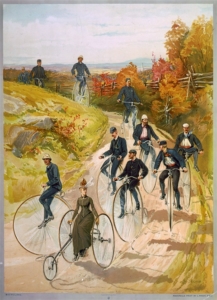 Affiche vélocipédique de 1887. Collection J. Plançon