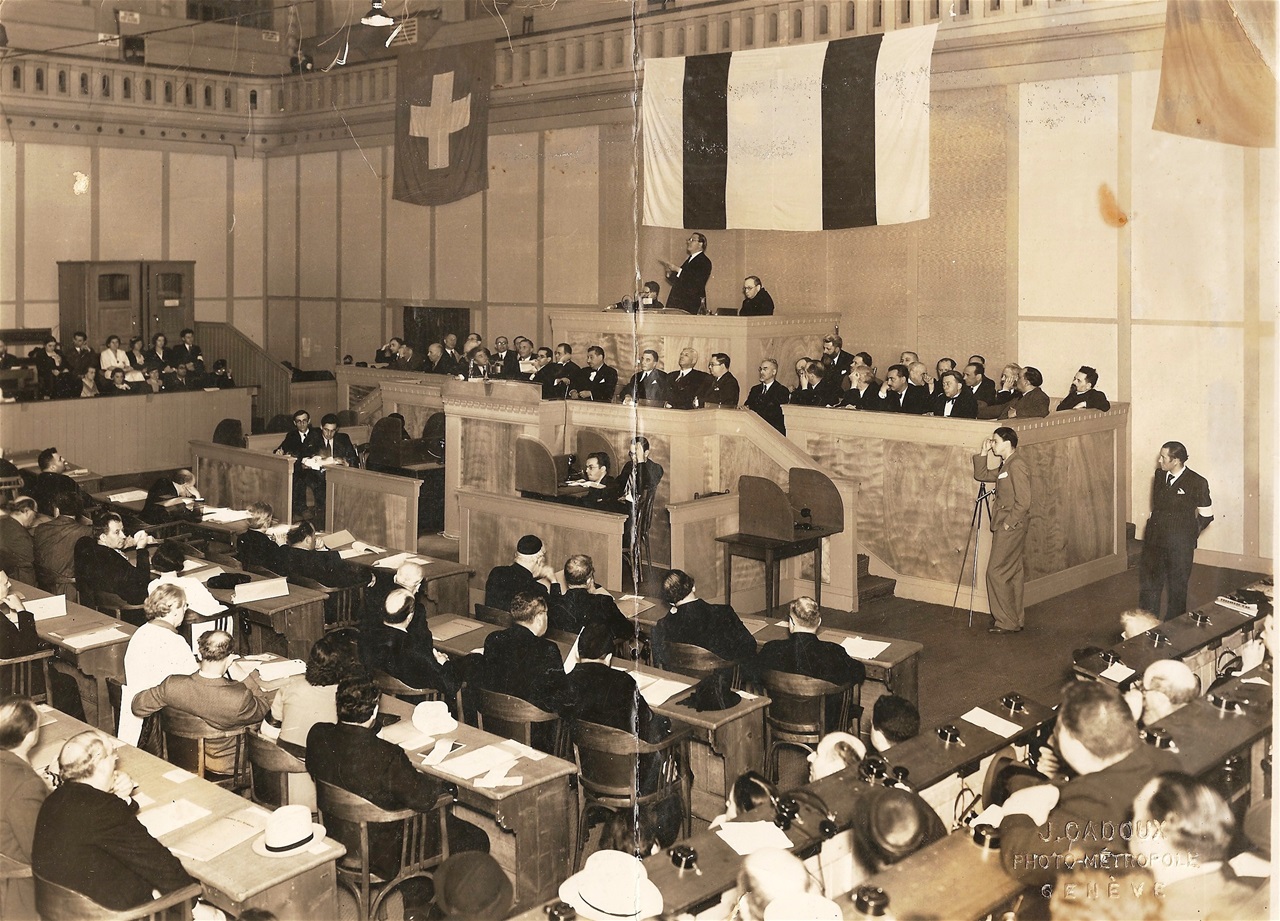 Le Congrés juif mondial à Genève. 1936 - Coll. privée J. Plançon