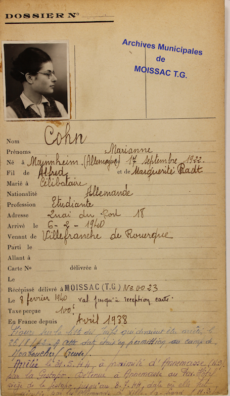 1er février 1940 - Carte d'identité - Archives départementales du Tarn et Garonne